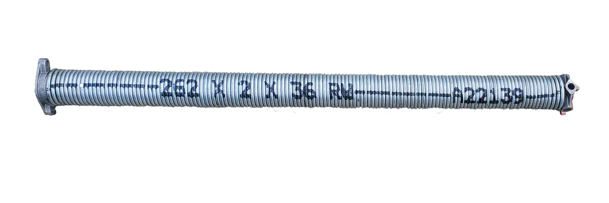 Detached garage-door torsion spring